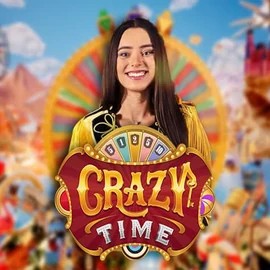 Crazy Time logo by Evolution at Big Lucky CasinoCrazy Time
